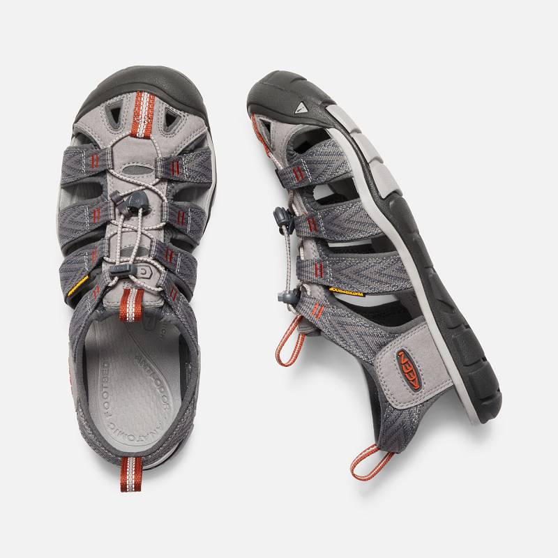 Keen Clearwater CNX Trekkingsandalen Herren DE-08465 Grey Flannel/Potters Clay - Keen Herrenschuhe G